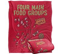 LOGOVISION Elf Buddy Elf Four Food Groups Plaid Ultra Doux au Toucher Soyeux - 152 x 127 cm