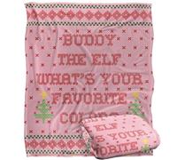 LOGOVISION Elf What's Your Favorite Color Plaid Ultra Doux au Toucher Soyeux - 152 x 127 cm