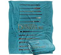LOGOVISION Fantastic Beasts The Secrets of Dumbledore Wands Plaid Ultra Doux au Toucher Soyeux - 152 x 127 cm
