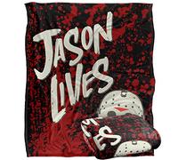 LOGOVISION Friday The 13Th Jason Lives Plaid Ultra Doux au Toucher Soyeux - 152 x 127 cm