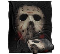 LOGOVISION Friday The 13Th Jason Voorhees L Face Mask Plaid Ultra Doux au Toucher Soyeux - 152 x 127 cm