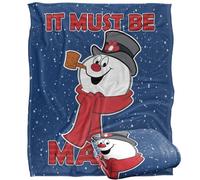 LOGOVISION Frosty The Snowman It Must Be Magic Plaid Ultra Doux au Toucher Soyeux - 152 x 127 cm