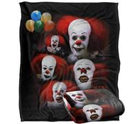 LOGOVISION It 1990 Many Faces of Pennywise Plaid Ultra Doux au Toucher Soyeux - 152 x 127 cm