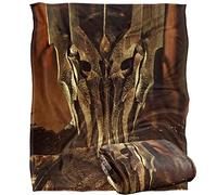 LOGOVISION Lord of The Rings Sauron Bound by Fire Plaid Ultra Doux au Toucher Soyeux - 152 x 127 cm