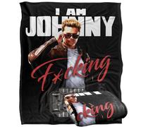 LOGOVISION Mortal Kombat 2 I Am Johnny Cage Plaid Ultra Doux au Toucher Soyeux - 152 x 127 cm