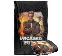 LOGOVISION Mortal Kombat 2 Johnny Cage Uncaged Fury Plaid Ultra Doux au Toucher Soyeux - 91 x 147 cm