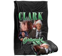 LOGOVISION National Lampoon's Christmas Vacation Clark Griswold Collage Plaid Ultra Doux au Toucher Soyeux - 91 x 147 cm