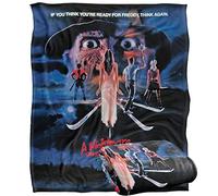 LOGOVISION Nightmare on Elm Street 3 Poster Plaid Ultra Doux au Toucher Soyeux - 152 x 127 cm