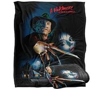 LOGOVISION Nightmare on Elm Street Freddy Poster Plaid Ultra Doux au Toucher Soyeux - 152 x 127 cm