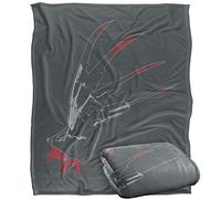 LOGOVISION Nightmare on Elm Street Freddy's Glove Plaid Ultra Doux au Toucher Soyeux - 152 x 127 cm