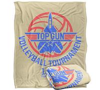 LOGOVISION Paramount - Top Gun Volleyball Tournament Plaid Ultra Doux au Toucher Soyeux - 152 x 127 cm