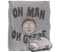 LOGOVISION Rick and Morty The Get It Together Plaid Ultra Doux au Toucher Soyeux - 152 x 127 cm