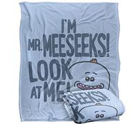 LOGOVISION Rick and Morty The Mr. Meeseeks Plaid Ultra Doux au Toucher Soyeux - 152 x 127 cm