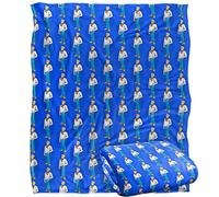 LOGOVISION Scooby-Doo Fred Character Pattern Plaid Ultra Doux au Toucher Soyeux - 152 x 127 cm