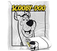 LOGOVISION Scooby Doo! Scooby Square Plaid Ultra Doux au Toucher Soyeux - 152 x 127 cm
