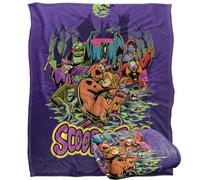 LOGOVISION Scooby Doo! Spooky Poster Scene Plaid Ultra Doux au Toucher Soyeux - 152 x 127 cm
