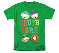 LOGOVISION South Park Best Buds Unisex T Shirt, Green, Vert Kelly, 3XL Mixte