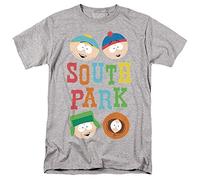 LOGOVISION South Park Best Buds Unisex T Shirt, Heather, Athletic chiné, XL Mixte