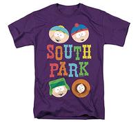 LOGOVISION South Park Best Buds Unisex T Shirt, Purple, Violet, M Mixte