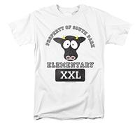 LOGOVISION South Park Cows Unisex T Shirt, White, Blanc, M Mixte