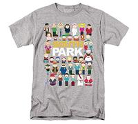 LOGOVISION South Park Full Cast Unisex T Shirt, Heather, Athletic chiné, XL Mixte
