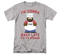LOGOVISION South Park Make Love Unisex T Shirt, Heather, Athletic chiné, XXL Mixte