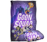 LOGOVISION Space Jam 2 Goon Squad Glow Plaid Ultra Doux au Toucher Soyeux - 91 x 147 cm