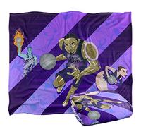 LOGOVISION Space Jam 2 Goon Squad Panels Plaid Ultra Doux au Toucher Soyeux - 152 x 127 cm