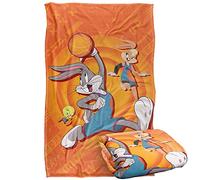LOGOVISION Space Jam: A New Legacy Space Dunk Plaid Ultra Doux au Toucher Soyeux - 91 x 147 cm
