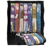 LOGOVISION Suicide Squad Isekai Line Up Plaid Ultra Doux au Toucher Soyeux - 152 x 127 cm