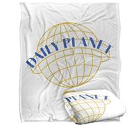 LOGOVISION Superman 2025 Daily Planet Icon Plaid Ultra Doux au Toucher Soyeux - 152 x 127 cm