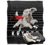 LOGOVISION Superman 2025 Krypto Lines Couverture Douce au Toucher Soyeux 152 x 127 cm