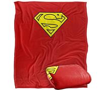 LOGOVISION Superman Superman Cape Logo Plaid Ultra Doux au Toucher Soyeux - 152 x 127 cm