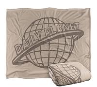 LOGOVISION Superman The Daily Planet Plaid Ultra Doux au Toucher Soyeux - 152 x 127 cm