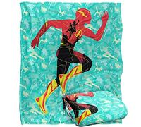 LOGOVISION The Flash Batman Supergirl Silhouette Plaid Ultra Doux au Toucher Soyeux - 152 x 127 cm