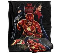 LOGOVISION The Flash Batman Supergirl Team Plaid Ultra Doux au Toucher Soyeux - 152 x 127 cm