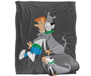 LOGOVISION The Jetsons Astro Hugging George Plaid Ultra Doux au Toucher Soyeux - 152 x 127 cm