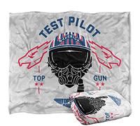 LOGOVISION Top Gun: Maverick Test Pilot Plaid Ultra Doux au Toucher Soyeux - 152 x 127 cm