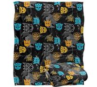 LOGOVISION Transformers Autobot Decepticon Pattern Plaid Ultra Doux au Toucher Soyeux - 152 x 127 cm