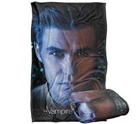 LOGOVISION Vampire Diaries Stefan Eyes Plaid Ultra Doux au Toucher Soyeux - 91 x 147 cm