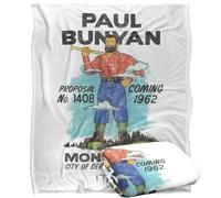 LOGOVISION Welcome to Derry Paul Bunyan Monument Plaid Ultra Doux au Toucher Soyeux - 152 x 127 cm