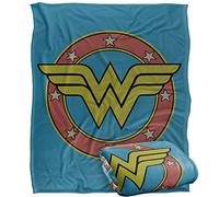 LOGOVISION Wonder Woman Circle W Plaid Ultra Doux au Toucher Soyeux - 152 x 127 cm