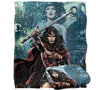 LOGOVISION Wonder Woman Sword in Hand Plaid Ultra Doux au Toucher Soyeux - 152 x 127 cm