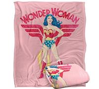 LOGOVISION Wonder Woman Ww Sparkle Plaid Ultra Doux au Toucher Soyeux - 152 x 127 cm