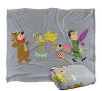 LOGOVISION Yogi Bear Marching to The Picnic Plaid Ultra Doux au Toucher Soyeux - 152 x 127 cm