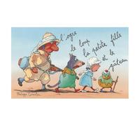 L'ogre, Le Loup, La Petite Fille Et Le Gateau