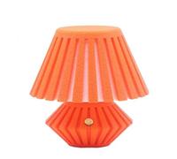 LOGT Lampe de Table LED 3000K à Intensité Réglable, Sans Fil à Batterie, Lampe de Table en Forme de Champignon Créative Abat-jour Amovible Luminaire à Batterie Rechargeable par USB Luminaire,Orange
