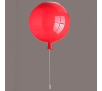 LOGT Plafonnier coloré en forme de Ballons avec interrupteur Lampe pour enfants - Lampe créative et moderne Ballo Décoration de chambre d'enfant - Plafonnier décoratif Motifs,Rouge,30CM