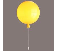 LOGT Plafonnier coloré en forme de Ballons avec interrupteur Lampe pour enfants - Lampe créative et moderne Ballo Décoration de chambre d'enfant - Plafonnier décoratif Motifs,Jaune,20CM