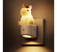 LOHAS-LED Veilleuse 3D mignonne avec capteur crépusculaire, changement de couleur, RVB et blanc chaud 3000 K, veilleuse bébé pour chambre d'enfant, couloir, escalier, chambre à coucher